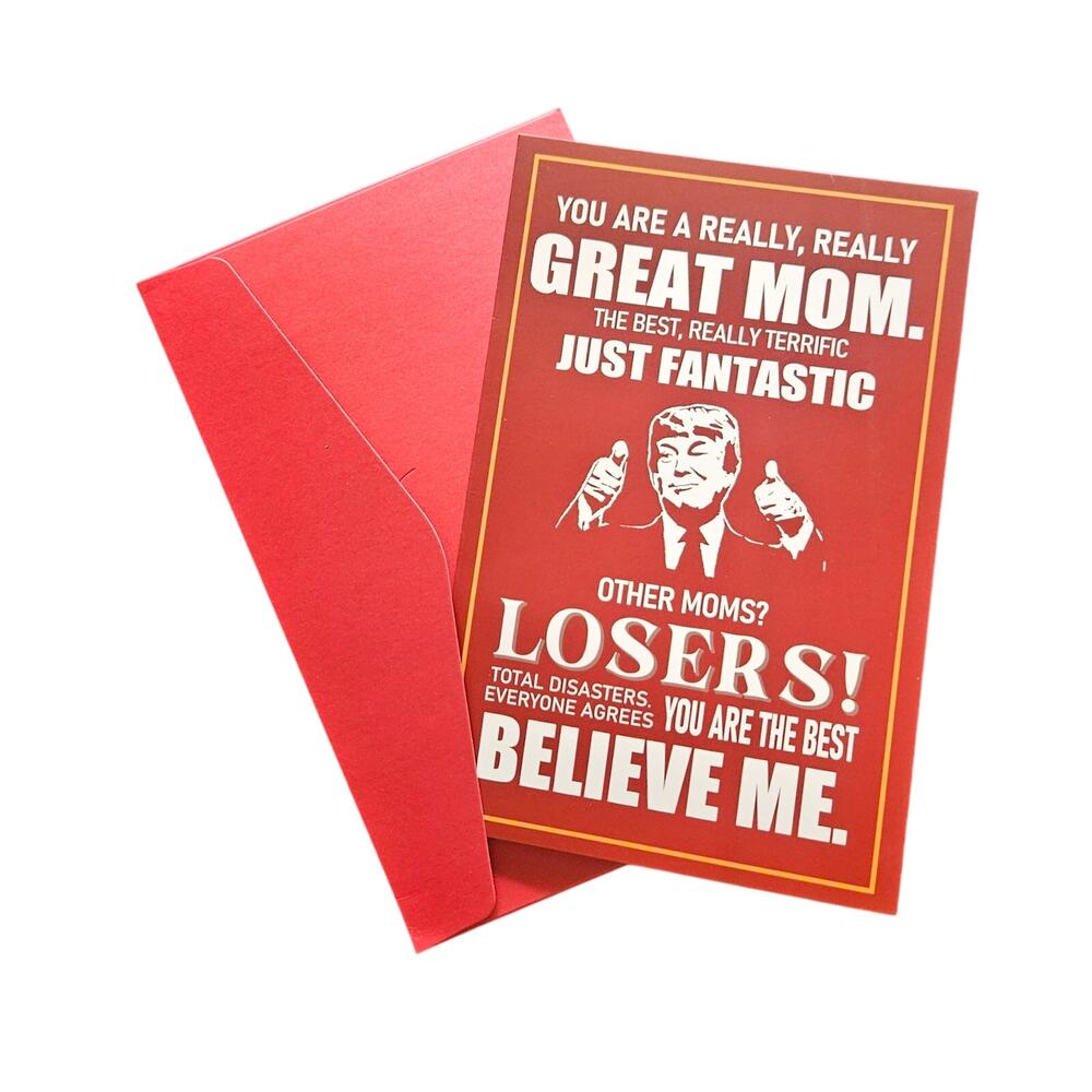 Funny Trump Card for Mom Humorous from Son Daughter
